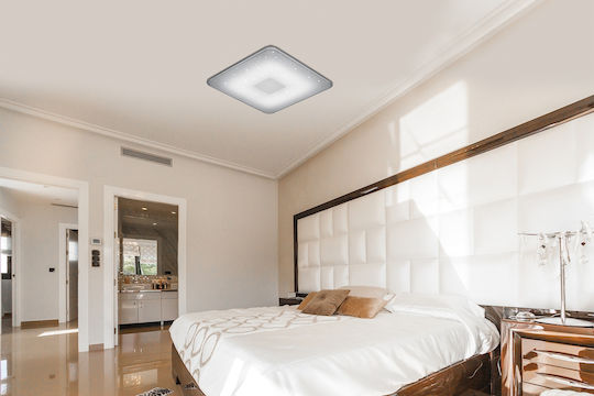 Trio Lighting Samurai Τετράγωνο Εξωτερικό LED Panel 30W με Ρυθμιζόμενο Λευκό Φως