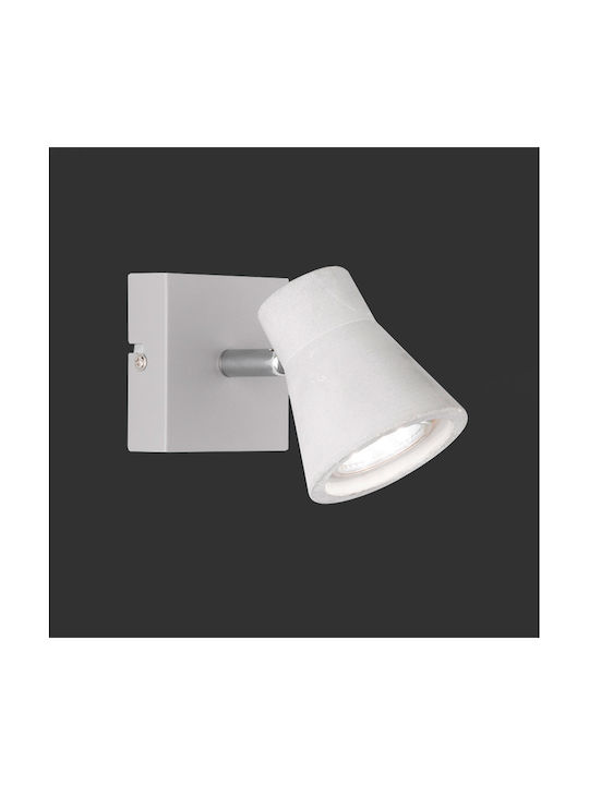 Trio Lighting Antony Single Spot with Socket GU10 in Silver Color