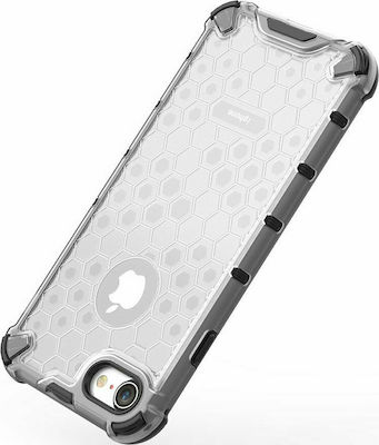 Hurtel Honeycomb Silicone Back Cover Transparent (iPhone 8/7)