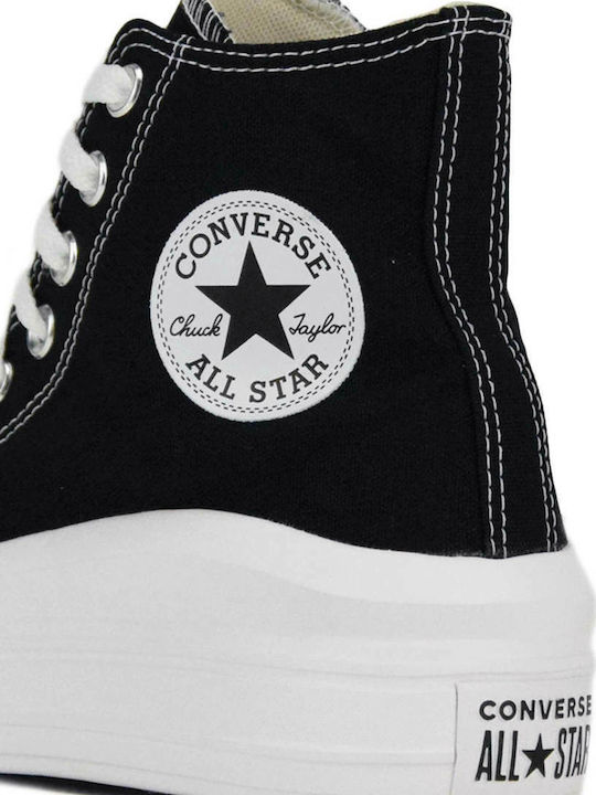 Chuck Taylor All Star Move Hi Flatforms Boots Black / Natural Ivory / White