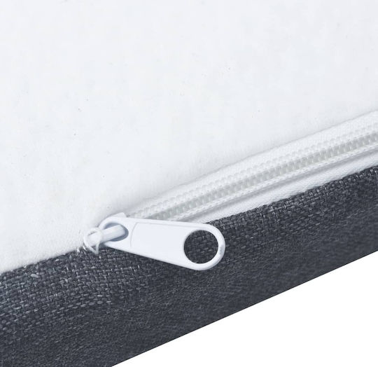 vidaXL Mattress Topper King Size Memory Foam with Removable Cover 200x200x5cm
