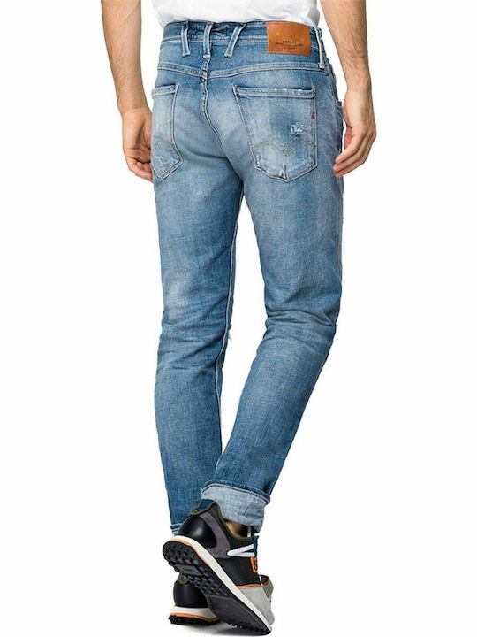 Replay Anbass Herren Jeanshose in Slim Fit Blau