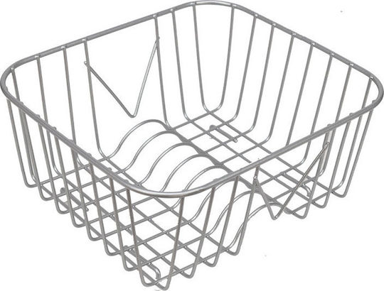 Sidirela Sită Pentru Chiuvetă Metalică Argintie 32x29x15.5cm
