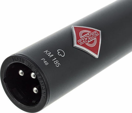 Neumann KM 185 Kondensator (Kleine Membran) Mikrofon XLR Stoßmontiert für Gesang Schwarz