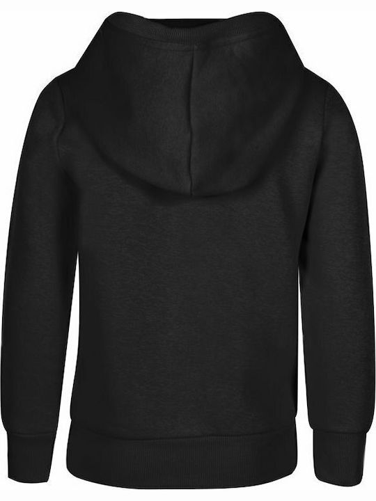 Kids Sweatshirt with Hood and Pockets Black