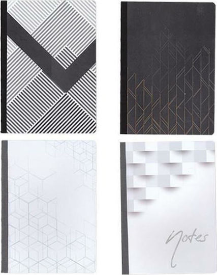 Next Notebooks Ruled A4 80 Sheets 2 Subjects Fine Lines 10pcs (Μiscellaneous Designs/Colors)