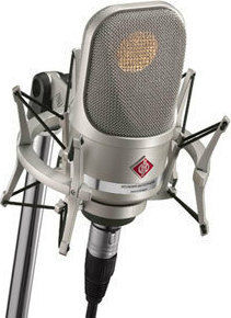 Neumann TLM 107 Кондензаторен Микрофон XLR Шоково монтиран за Вокали в Сребрист Цвят