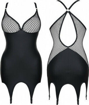 Demoniq Dark Desire Eris Φόρεμα Garter Dress Μαύρο