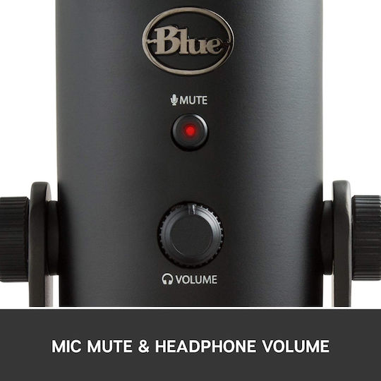 Blue Microphones Yeti Σετ Πυκνωτικό Μικρόφωνο USB Επιτραπέζιο για Φωνητικά