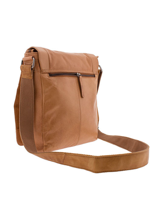 Leather Men's Bag Messenger Tabac Brown