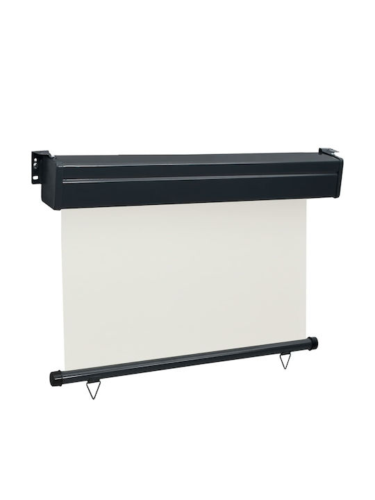 vidaXL Seitenrolloschatten Garten Cream 1.2x2.5m