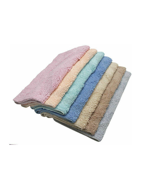 Sunshine Bath Mat Cotton 101-6 101-6-aqua Aqua 50x80cm