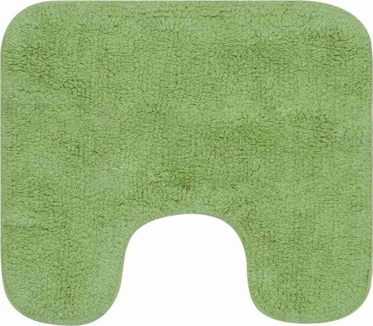 vidaXL Rutschfest Set Badematten Baumwolle Toilette 133233 Green 2Stück