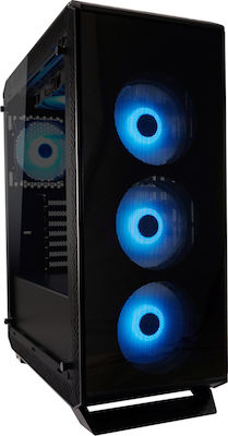 LC-Power Gaming 801B - Sera_X Midi Tower Κουτί Υπολογιστή με Πλαϊνό Παράθυρο και RGB Φωτισμό Μαύρο