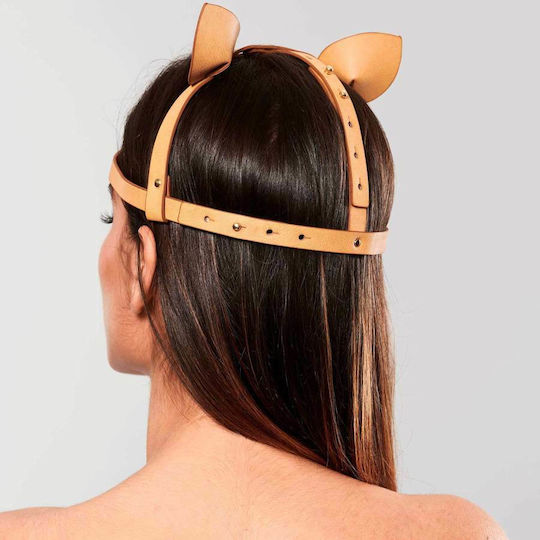 Bijoux Indiscrets Maze Kopf-Harness mit Katzenohren Sexy Stange Braun