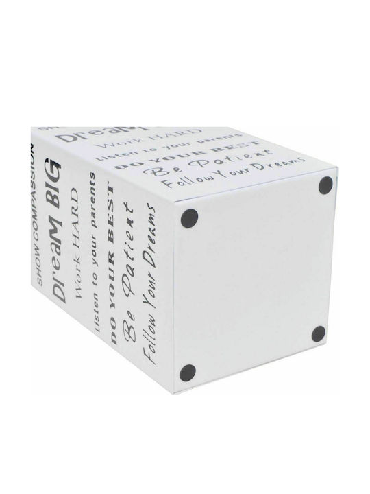 vidaXL Regenschirmständer Metallisch White 15.5x15.5x48.5cm 1Stück