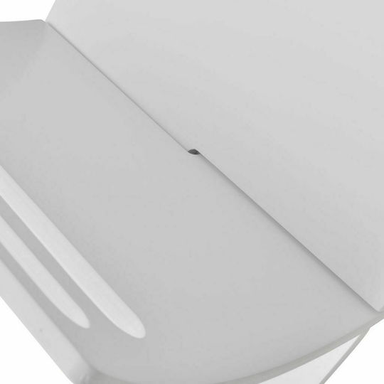 vidaXL Zeitschriftenständer Hölzernes Weiß 29.5x26.5x29.5cm 1Stück