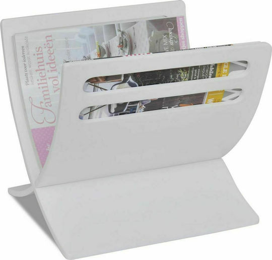 vidaXL Zeitschriftenständer Hölzernes Weiß 29.5x26.5x29.5cm 1Stück