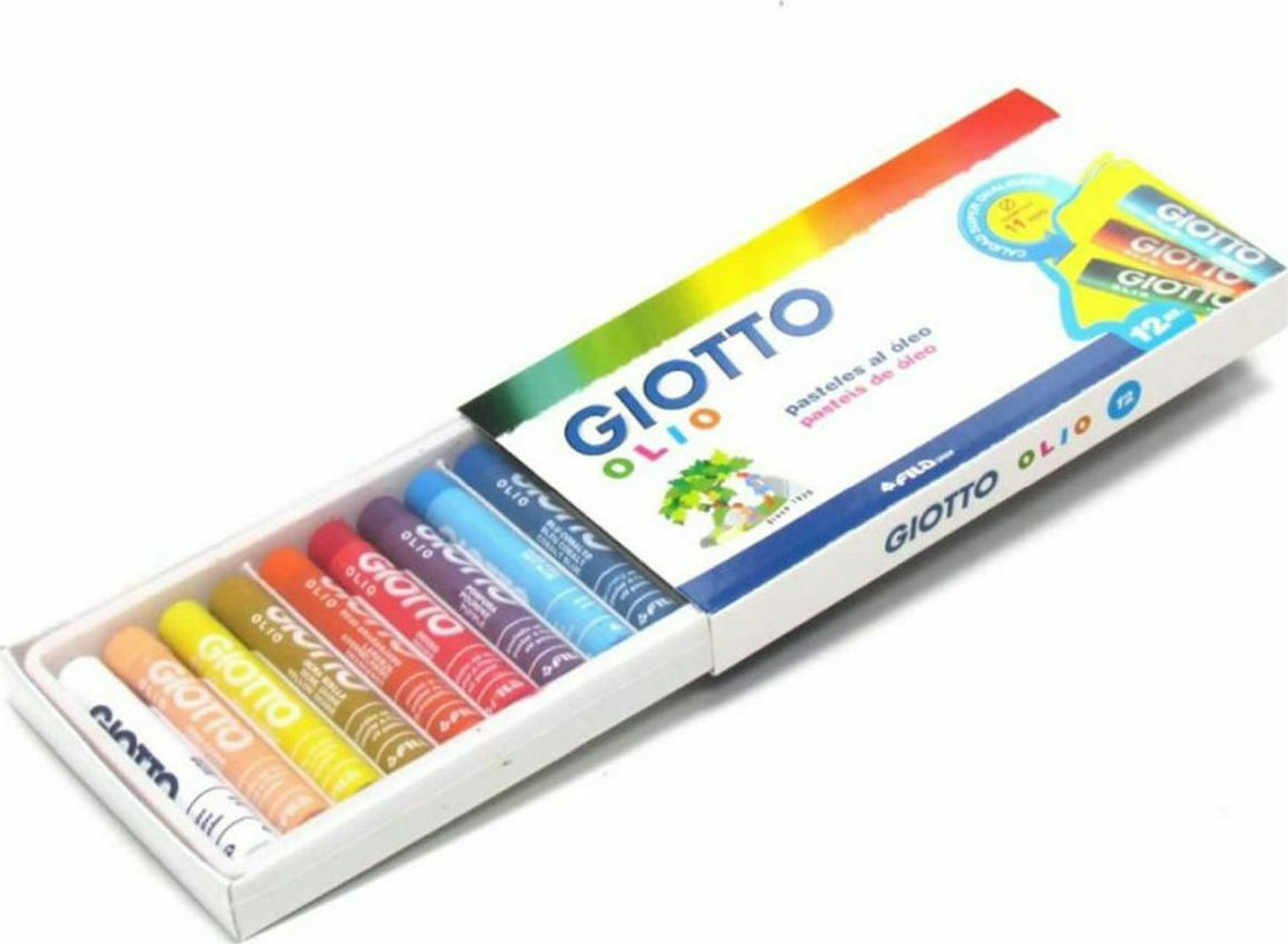 Giotto Λαδοπαστέλ Olio Maxi 12 Χρωμάτων