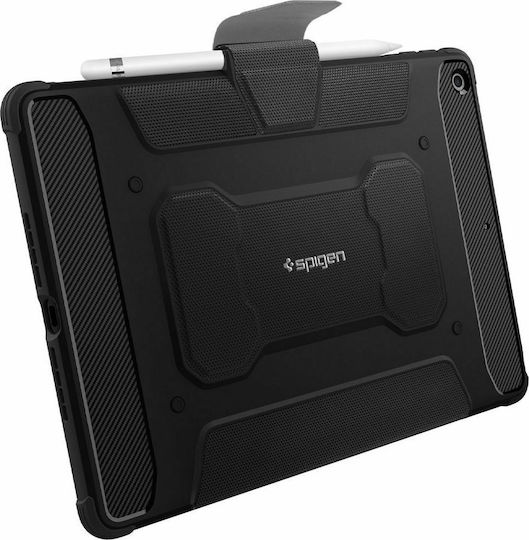 Spigen Rugged Armor Pro Flip Cover Ανθεκτική Μαύρη (iPad 2019/2020/2021 10.2'')