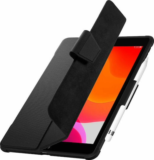 Spigen Rugged Armor Pro Flip Cover Ανθεκτική Μαύρη (iPad 2019/2020/2021 10.2'')
