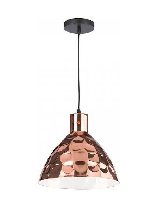 V-TAC Pendant Light Rose Gold Bell with Socket E27
