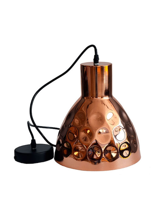 V-TAC Pendant Light Rose Gold Bell with Socket E27