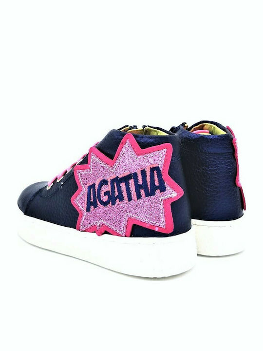 Kids Sneakers High Anatomic Navy Blue