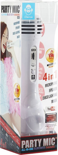 iDance Party Mic PM-6 PM6WH White Λευκό