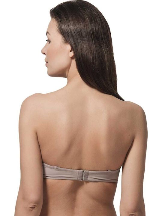 Luna Honeymoon Strapless Bra with Light Padding Mocca