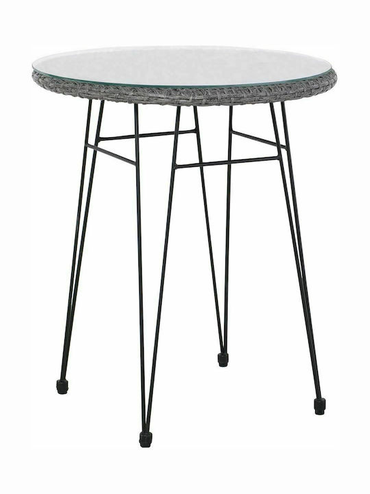 Tisch für kleine Außenbereiche Stabil Salsa Gray 60x60x70cm