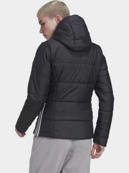 Originals Women's Short Puffer Jacket for Winter with Hood Black