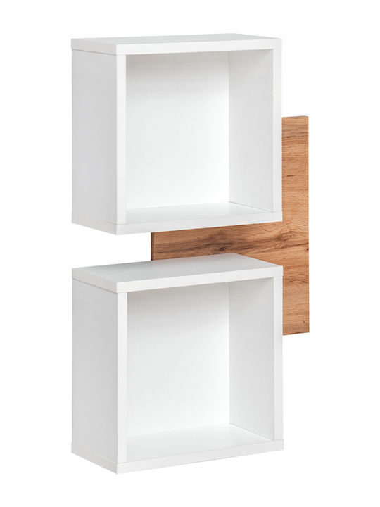 Zerlita Hallway Furniture Λευκό / Oak 60x22x90cm