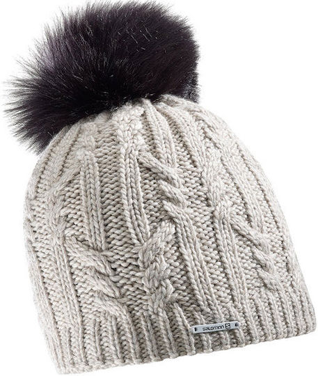 Ivy Knitted Beanie Cap Beige 396896