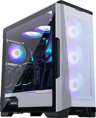 Phanteks Eclipse P500A DRGB Gaming Midi Tower Κουτί Υπολογιστή με Πλαϊνό Παράθυρο Λευκό