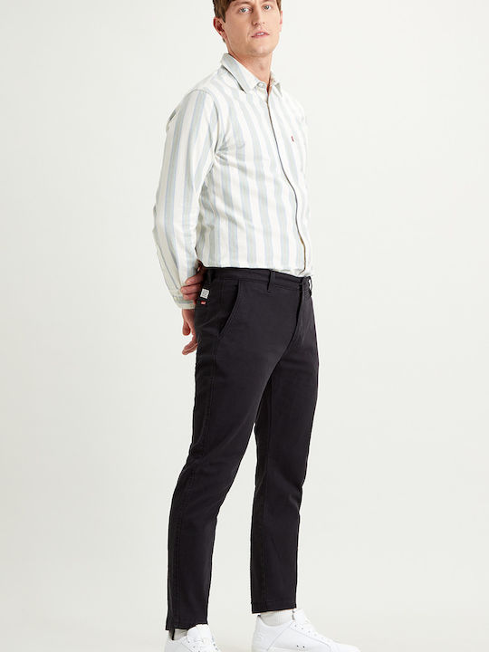 Xx Ανδρικό Παντελόνι Chino Ελαστικό Slim Fit Mineral Black