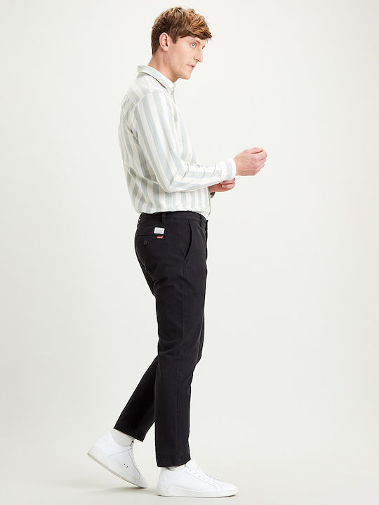Xx Ανδρικό Παντελόνι Chino Ελαστικό Slim Fit Mineral Black