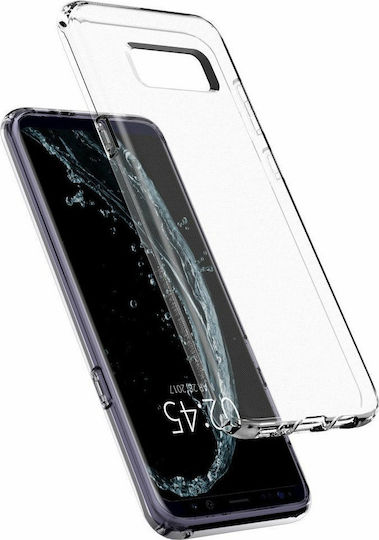 Spigen Liquid Crystal Back Cover Σιλικόνης Διάφανο (Galaxy S8+)