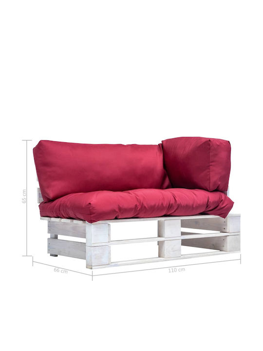Canapea de colț Exterior from Pallets with Pillows 110x66x65cm