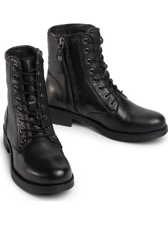 D Rawelle A Leather Women's Ankle Boots Black