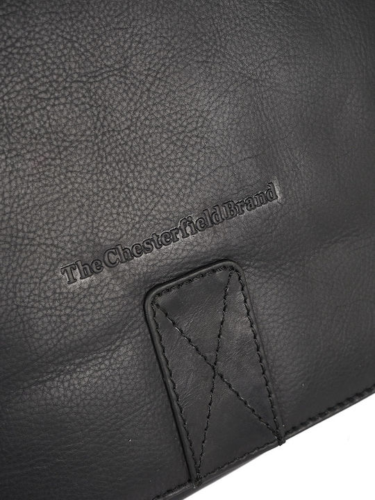 Leather Men's Bag Messenger Black