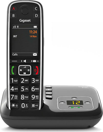 Gigaset E720A Ασύρματο Τηλέφωνο με Ελληνικό Μενού Μαύρο