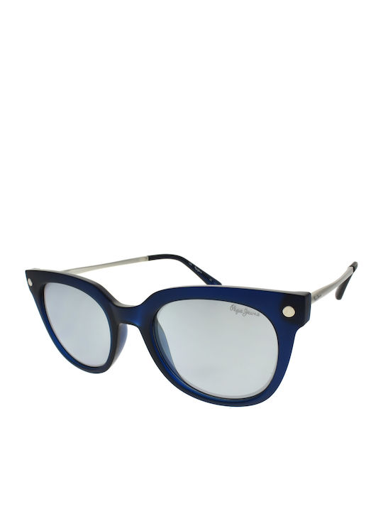 Pepe Jeans Γυαλιά Ηλίου Navy Μπλε με Κοκκάλινο Σκελετό Pepe Jeans Γυαλιά Ηλίου Navy Μπλε με Κοκκάλινο Σκελετό