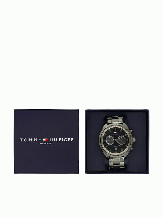 Tommy Hilfiger Bennett Men's Watch 44mm Battery with Black Metal Bracelet