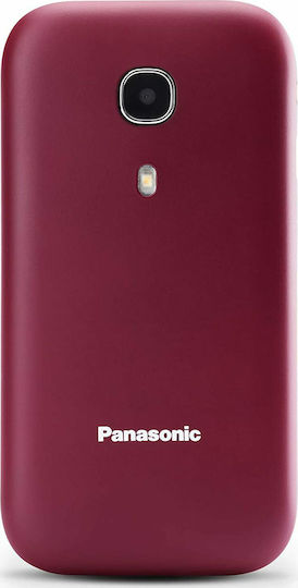 Panasonic KX-TU400 Single SIM Mobile with Large Buttons Red