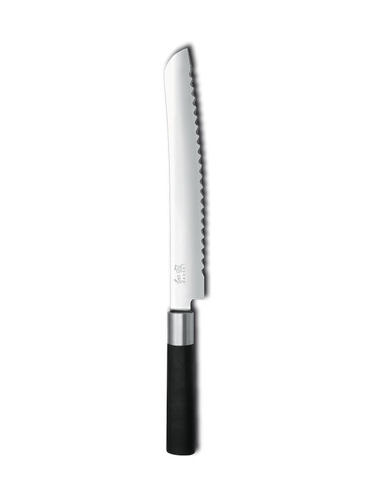 Kai Wasabi Black Bread Knife of Stainless Steel 23cm 6723B