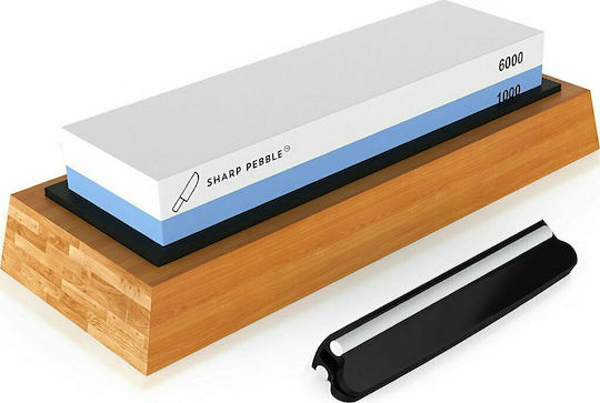 Sharp Pebble Knife Sharpening Stone Double with Density 1000/6000