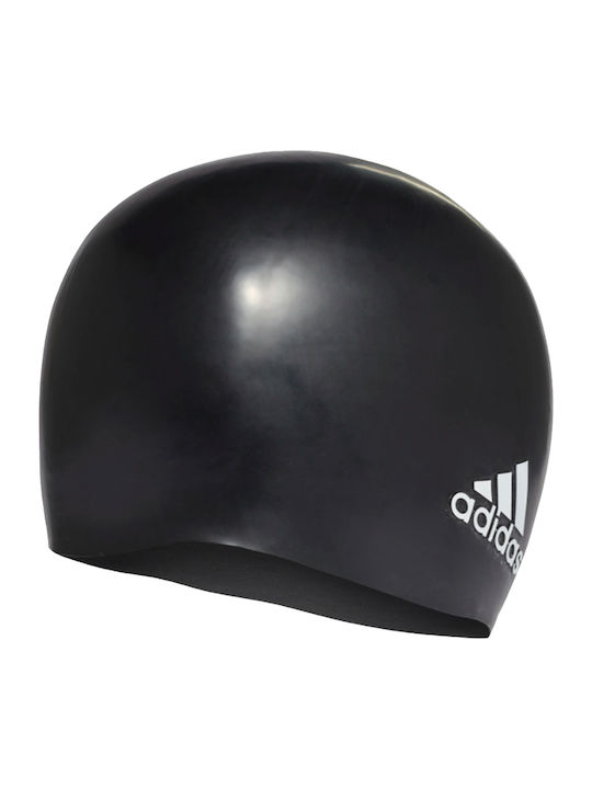 adidas Logo Silicone Adults Swimming Cap Black