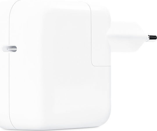 Apple USB-C Φορτιστής Laptop 30W για Apple χωρίς Καλώδιο Τροφοδοσίας