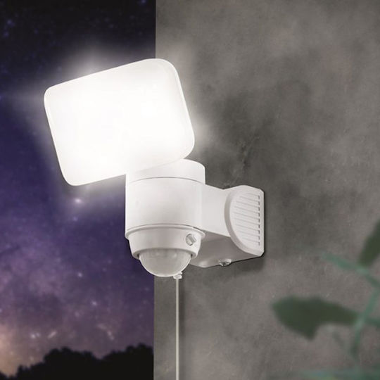 Eglo Casabas Επιτοίχιο Ηλιακό Φωτιστικό 5.4W 230lm Ψυχρό Λευκό 5000K με Αισθητήρα Κίνησης και Φωτοκύτταρο IP44 11.5x15.5εκ.